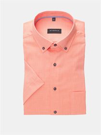 Orange kortærmet Oxford skjorte fra Eterna Comfort Fit 8834 85 K19L